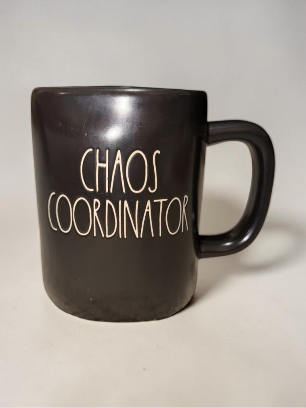 Rae Dunn Black "Chaos Coordinator" Ceramic Mug